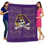 east carolina pirates fan pride purple blanket best selling