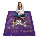 east carolina pirates fan pride purple blanket best selling