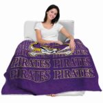 east carolina pirates fan pride purple blanket best selling