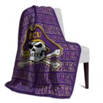 east carolina pirates fan pride purple blanket best selling
