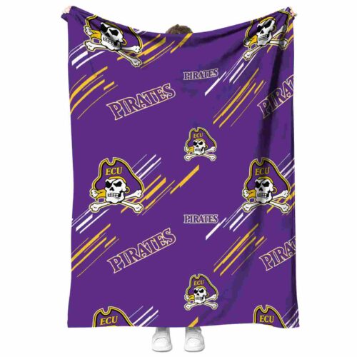 east carolina pirates fan spirit purple blanket best selling