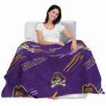 east carolina pirates fan spirit purple blanket best selling