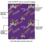 east carolina pirates fan spirit purple blanket best selling