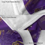 east carolina pirates fan spirit purple blanket best selling