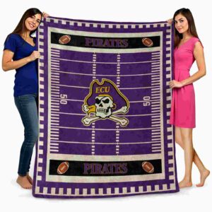 east carolina pirates football field purple blanket fashion forward