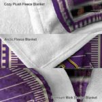 east carolina pirates football field purple blanket best selling