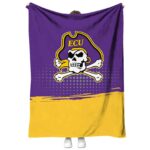 east carolina pirates gradient dots purple blanket best selling