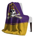 east carolina pirates gradient dots purple blanket best selling