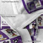 east carolina pirates mickey minnie purple white blanket best selling