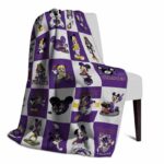 east carolina pirates mickey minnie purple white blanket best selling