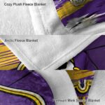 east carolina pirates paint streaks purple white blanket best selling