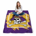 east carolina pirates splatter effect purple blanket best selling