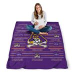 east carolina pirates striped pattern purple blanket best selling