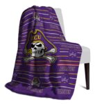east carolina pirates striped pattern purple blanket best selling