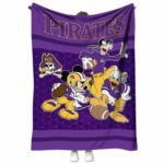 east carolina pirates three musketeers purple blanket best selling