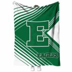 eastern michigan eagles diagonal stripes green blanket best selling