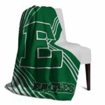 eastern michigan eagles diagonal stripes green blanket best selling