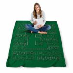 eastern michigan eagles fan pride green blanket best selling