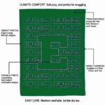eastern michigan eagles fan pride green blanket best selling