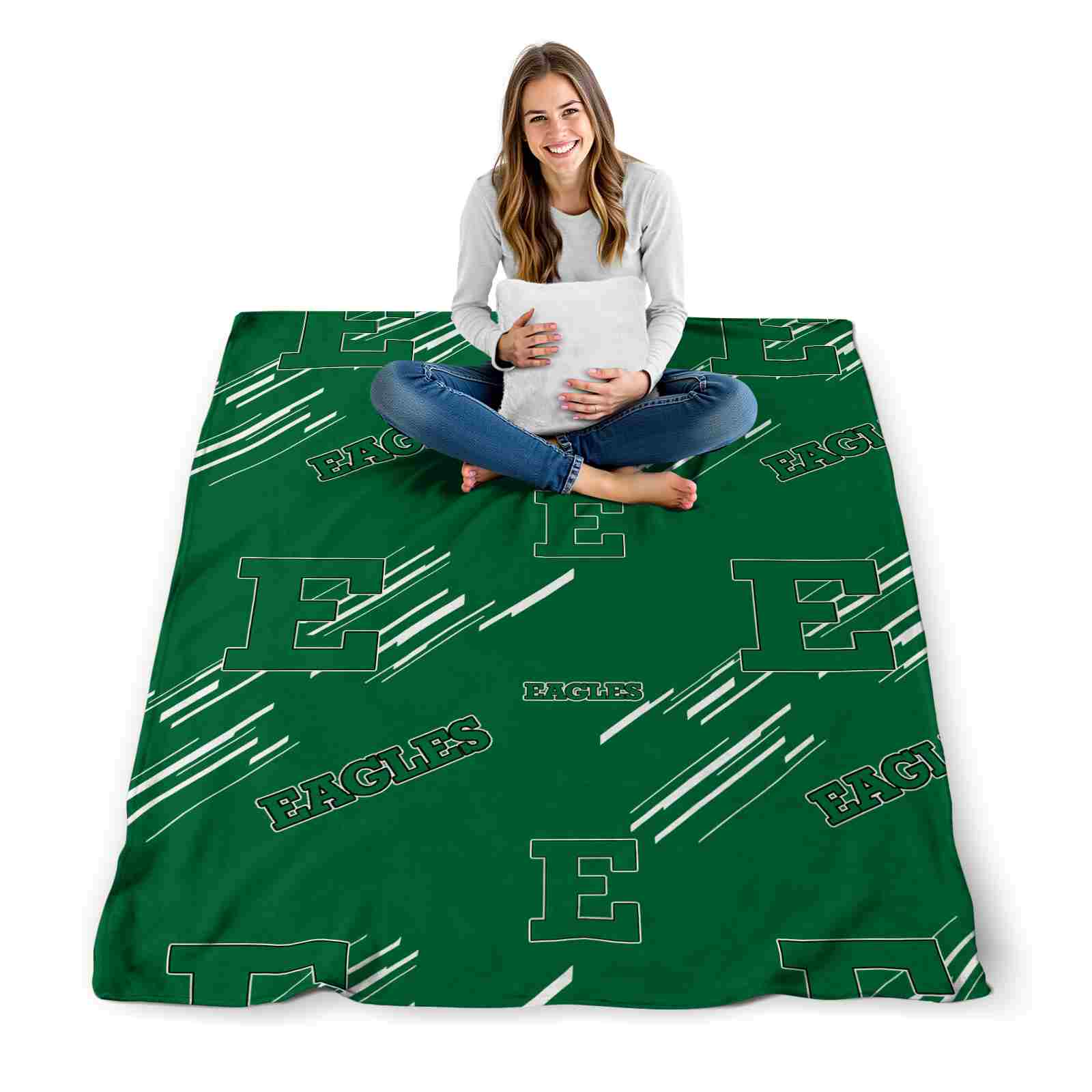 eastern michigan eagles fan spirit green blanket high quality eastern michigan eagles fan spirit green blanket high quality
