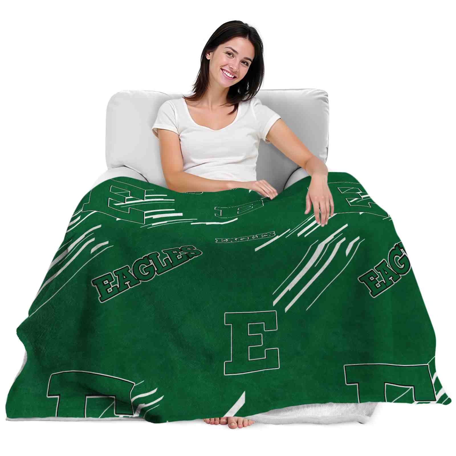 eastern michigan eagles fan spirit green blanket latest model eastern michigan eagles fan spirit green blanket latest model