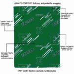 eastern michigan eagles fan spirit green blanket best selling