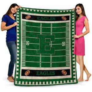 eastern michigan eagles football field green blanket fashion forward