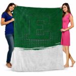 eastern michigan eagles gradient dots green blanket best selling