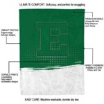 eastern michigan eagles gradient dots green blanket best selling
