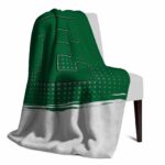 eastern michigan eagles gradient dots green blanket best selling