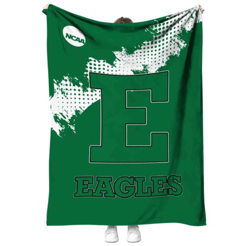 eastern michigan eagles grunge texture green blanket best selling