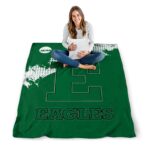 eastern michigan eagles grunge texture green blanket high quality
