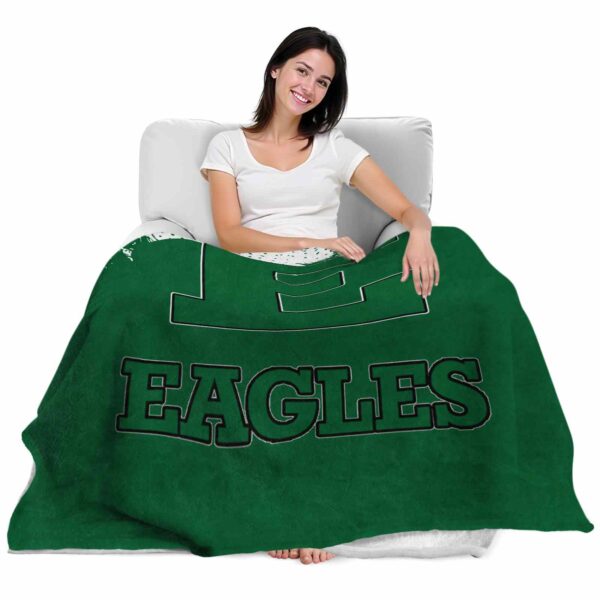 eastern michigan eagles grunge texture green blanket latest model