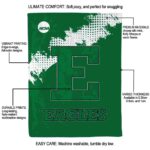 eastern michigan eagles grunge texture green blanket new arrival