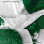 eastern michigan eagles grunge texture green blanket premium grade