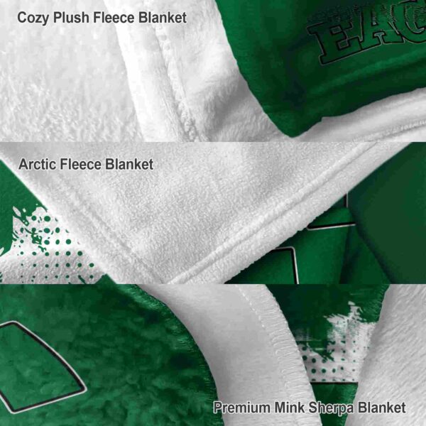 eastern michigan eagles grunge texture green blanket premium grade