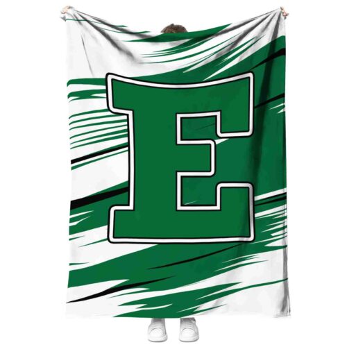 eastern michigan eagles paint streaks green white blanket best selling