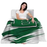 eastern michigan eagles paint streaks green white blanket best selling