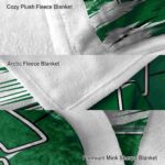 eastern michigan eagles paint streaks green white blanket best selling