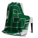 eastern michigan eagles paint streaks green white blanket best selling