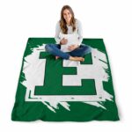 eastern michigan eagles splatter effect green blanket best selling