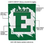 eastern michigan eagles splatter effect green blanket best selling