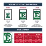 eastern michigan eagles splatter effect green blanket best selling