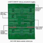 eastern michigan eagles striped pattern green blanket best selling
