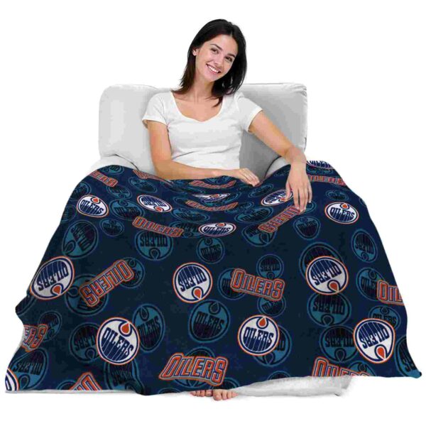 edmonton oilers diehard fans blue blanket latest model