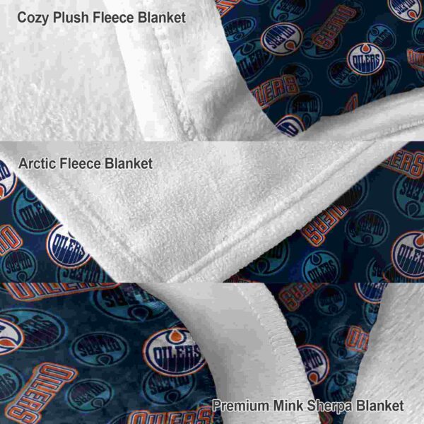 edmonton oilers diehard fans blue blanket premium grade
