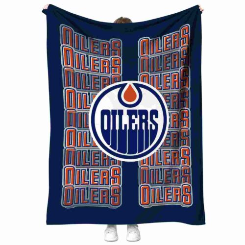 edmonton oilers fan pride blue blanket best selling