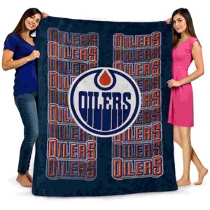 edmonton oilers fan pride blue blanket fashion forward