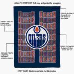 edmonton oilers fan pride blue blanket new arrival