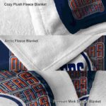 edmonton oilers fan pride blue blanket premium grade